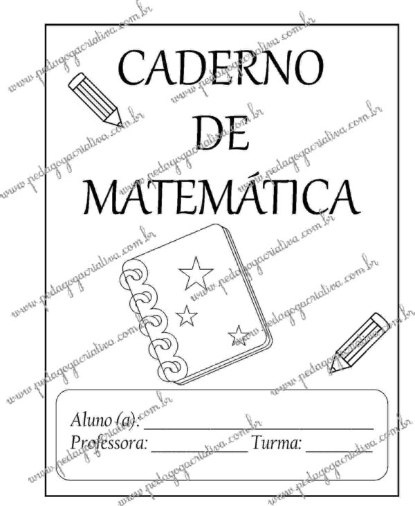 Abertura de caderno - Matemática