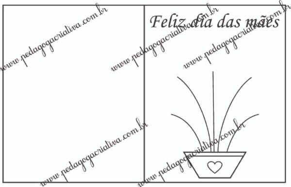 Cartão dia das mães - Vaso de Flor - Image 2