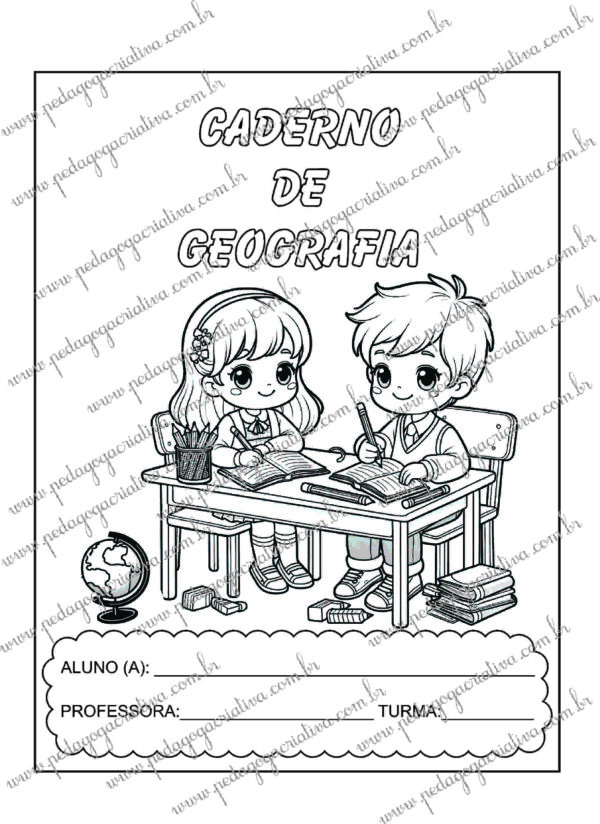 Abertura de caderno - Geografia Crianças