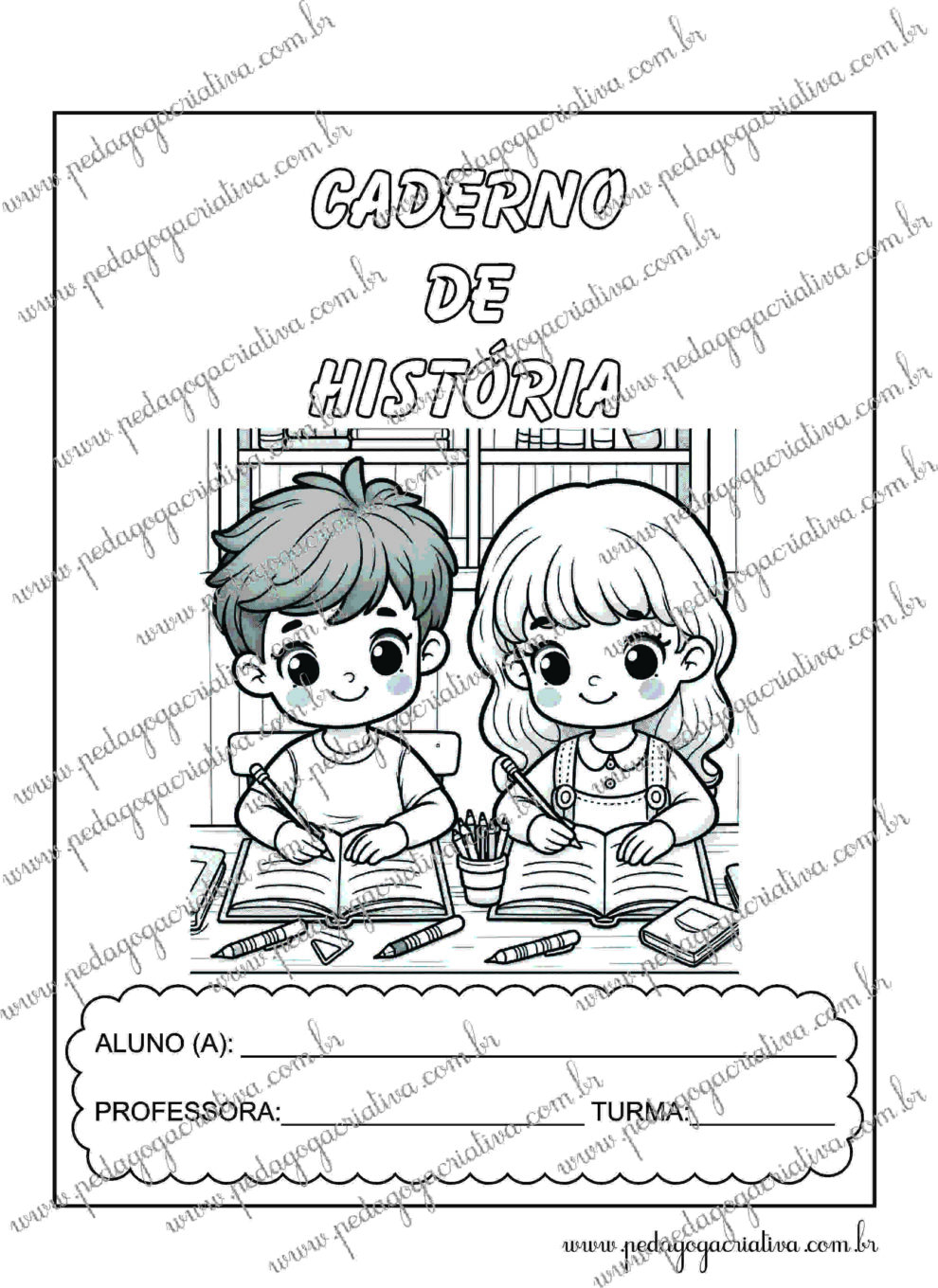 Abertura de caderno – História Crianças – Pedagoga Criativa