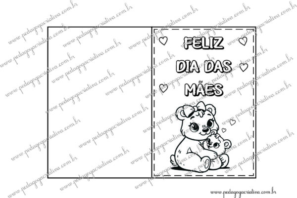 Cartão dia das mães - Urso - Image 2